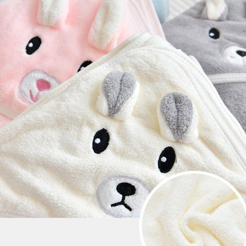 Baby Hooded Shower Towel Bath Towel Strong Absorbent Quick Drying Soft Bathrobe Blanket Poncho Breathable Infant Cape