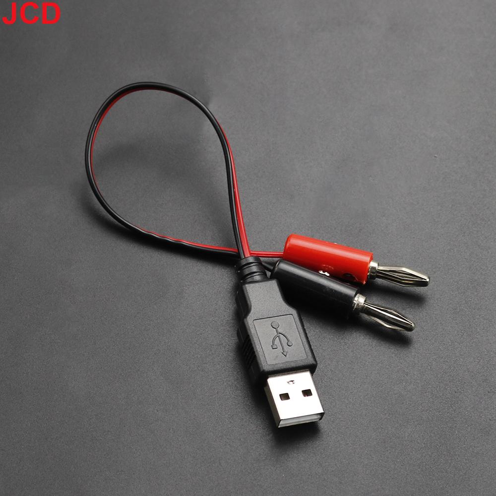 JCD 1piece USB to 4MM Banana Plug Test Cable USB Male/Female To Banana Head Connection Cable A Female Charging Cable