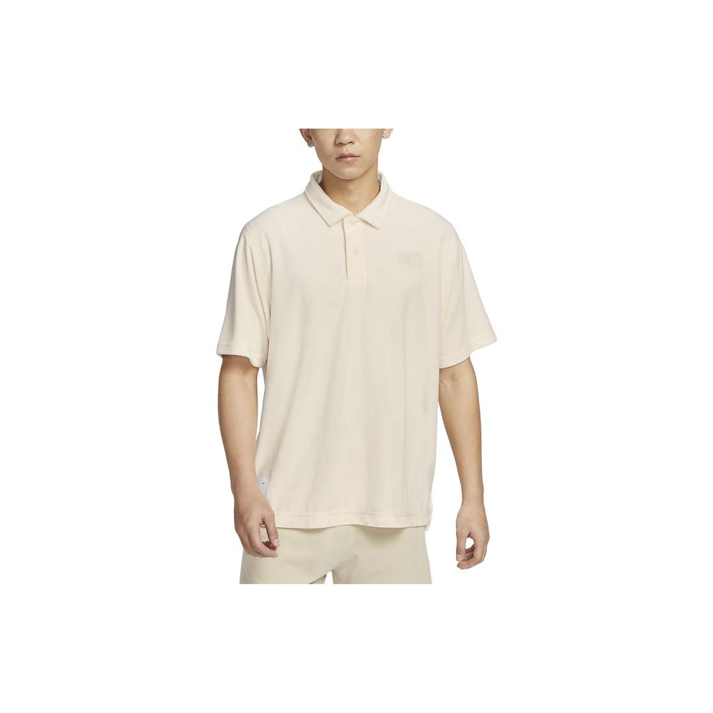 New Nike Sportswear Polo Shirt Men's Light Ivory White FN0465-118