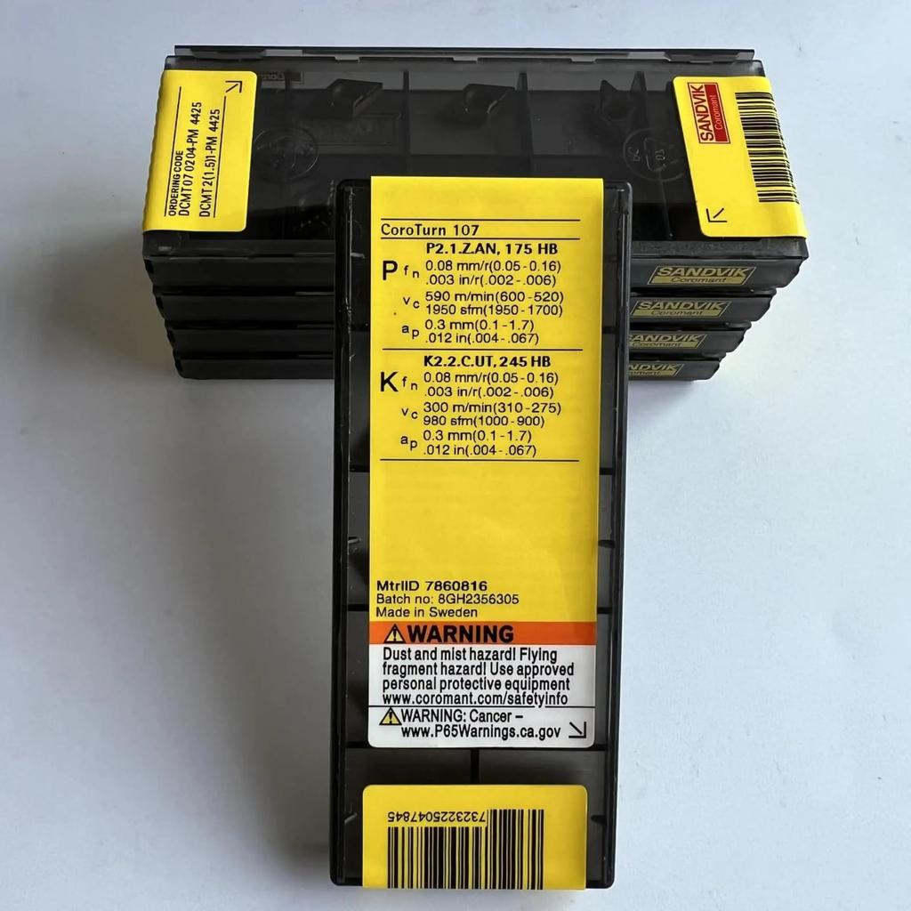 Original Sandvik / DCMT070204-PM 4425 / CNC lathe carbide blade 10 PCS