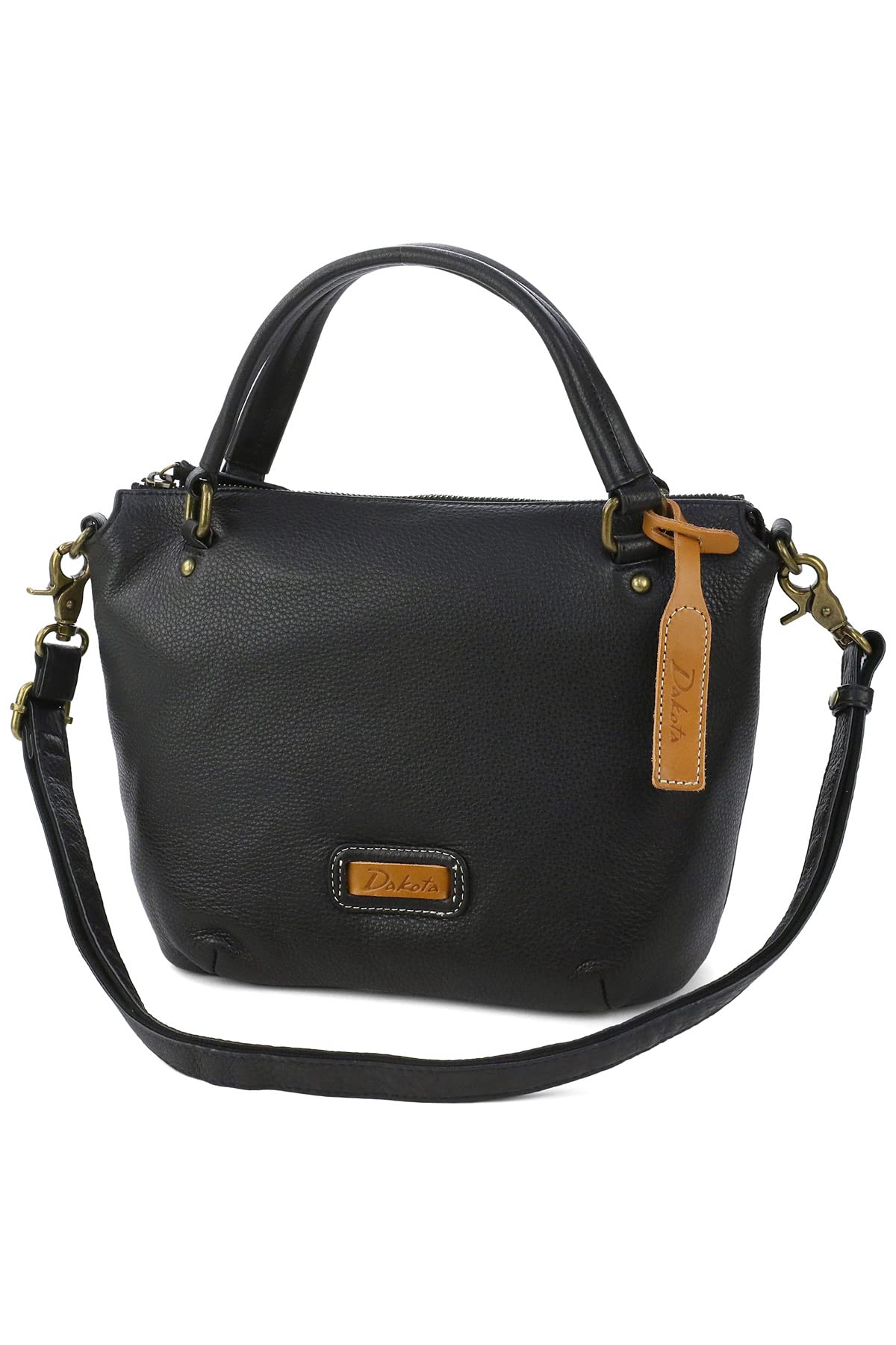 

Dakota shoulder genuine black DA-1033496-10 2-way bag, leather, Capa, women s, чорний