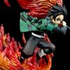 Demon Slayer's Blade Flame Tanjirou's Breath of Fire Anime Figure Cartoon Desk Decor Ornament Gifts Model