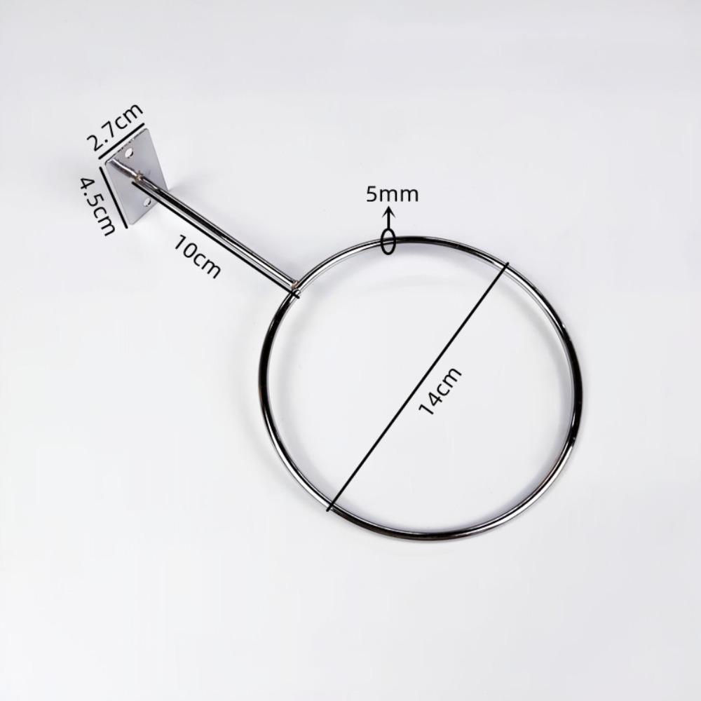 Wall Mounted Ball Storage Rack Iron Material Wall Mounted Rack Hat Storage Holder  Sports Hall A-Silver