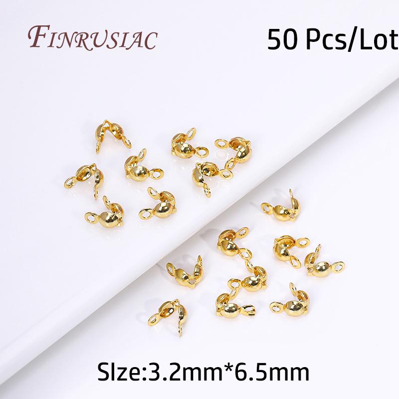 18K Gold Plated Lobster Clasp With Extension Chain,Ball Head Pin,Crimp Beads,Bead Tips,Jump Ring Supplies For Jewelry Wholesale