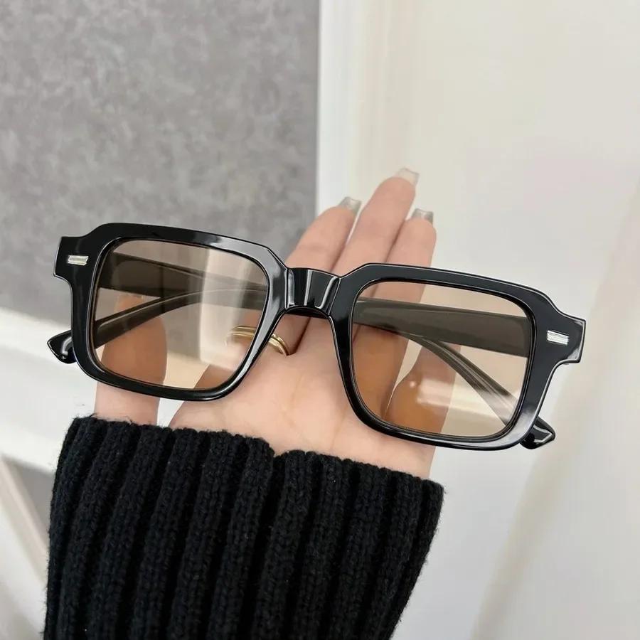 Vintage Square Sunglasses ladies Men Cool Mirror Lens Stylish Sun Glasses Female Male Personality Colors Oculos De Sol
