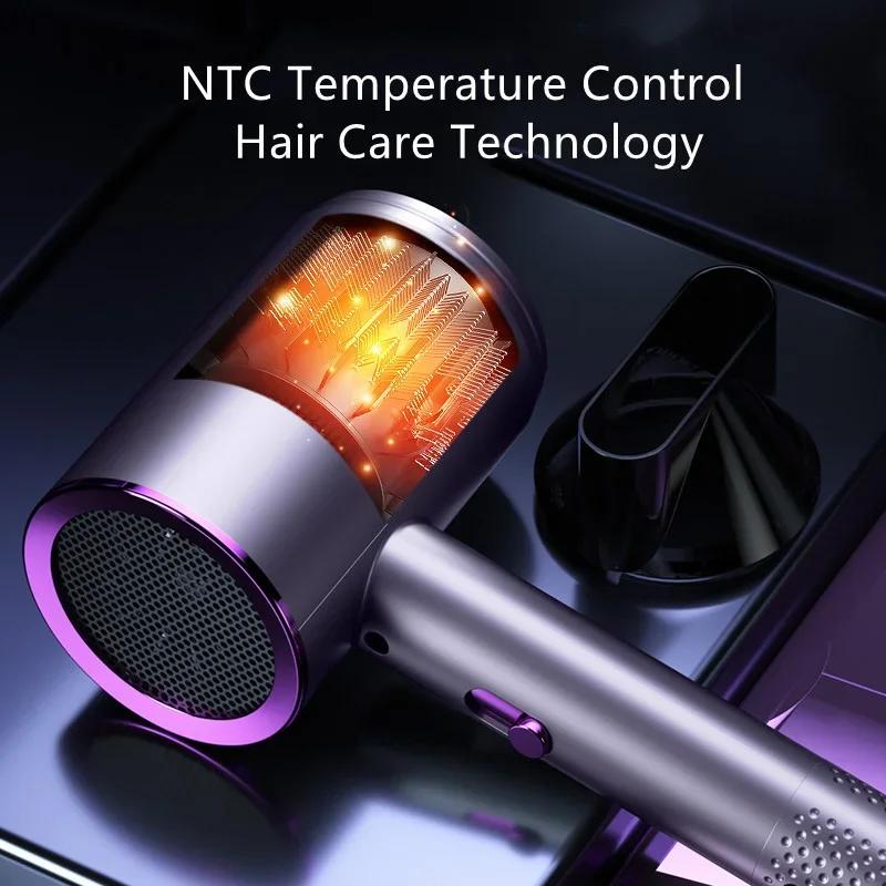 Portable High-Speed Electric Hair Dryer Low Noise Constant Temperature Fast Drying Negative Ion Air Blower for Salon And Home