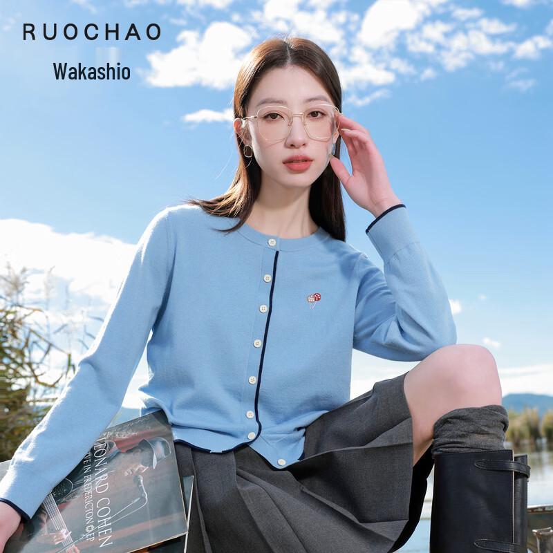 Sancai Women s Plus Size Embroidered Knit Cardigan M 160/88B