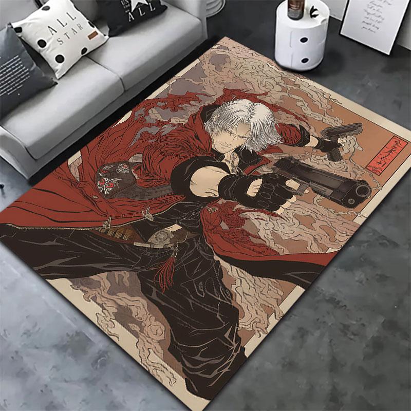 Devil May Cry Carpet Rug For Living Room Bedroom Home Sofa Decoration Kids Play Nonslip Floor Mat