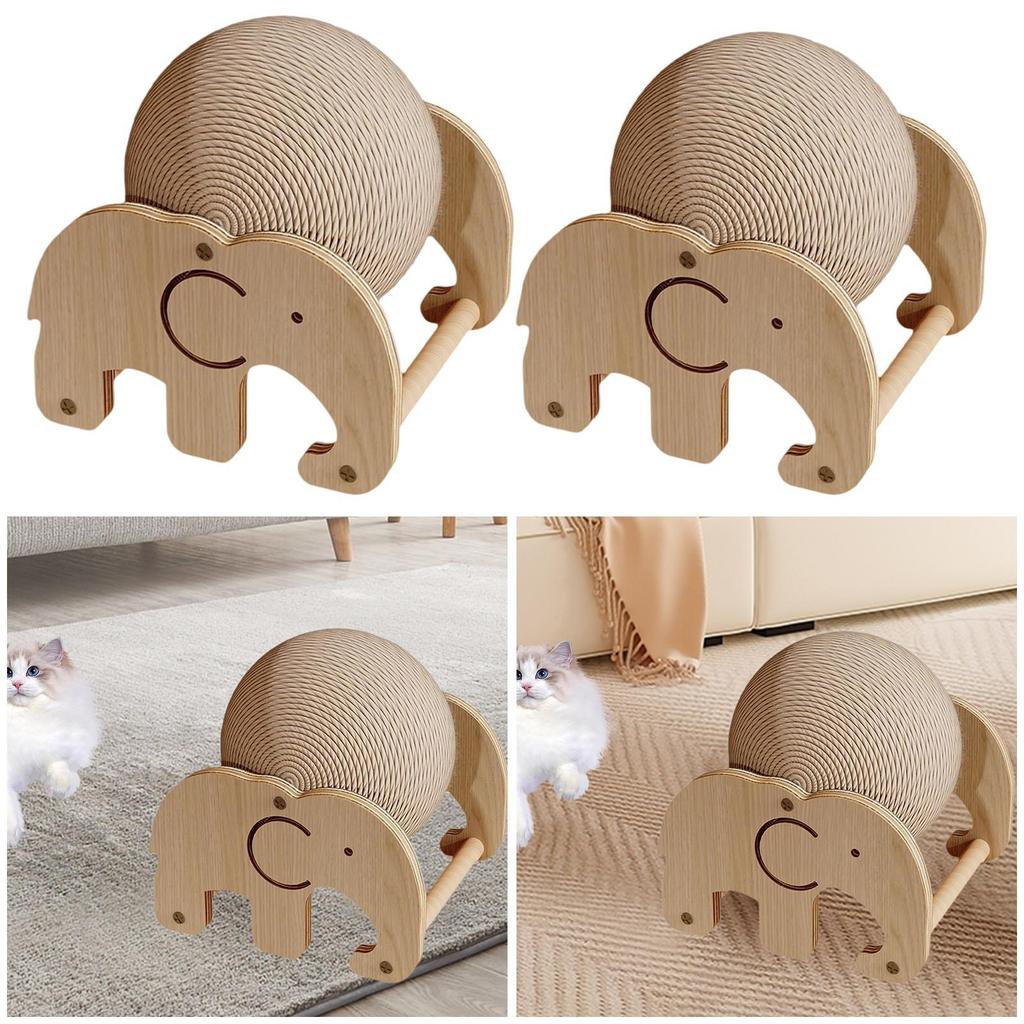 Rabbit Scratching Ball Portable Scratch Board Sisal Rope Bunny Claw Scratcher for Bunnies Kitty Chinchilla Small Animals Rabbits