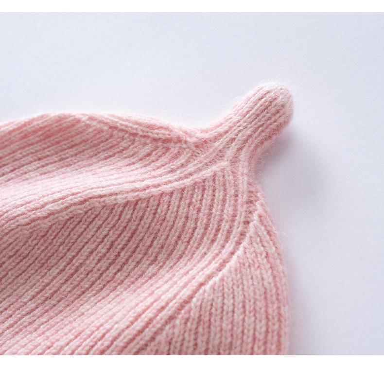 Cashmere Baby Knit Hat - Autumn/Winter Cute & Warm for Boys and Girls