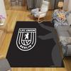 1. FC Union Berlin Flannel Printed Carpet, Home Sofa Decoration for Living Room & Bedroom, Non‑Slip Play Flannel Floor Mat for Game Room