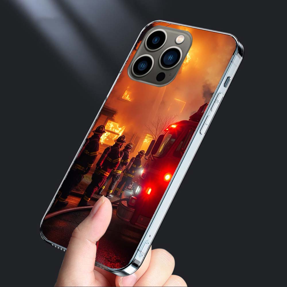 Firefighter Training Phone Case For Iphone 16E 15 Pro 14 Plus 17E 16 17 Pro Max Air 11 12 13 Mini Shockproof Capa Cute Cover