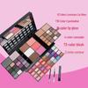 74-Color Eyeshadow, Lip Gloss, Blush & Foundation Cream Glitter Makeup Set  