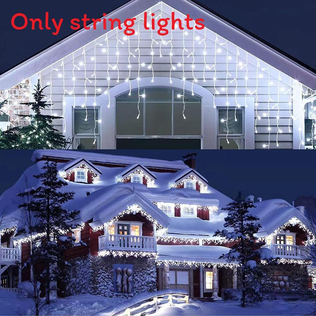 Gipskraut-Stil Solar-Lichterkette mit blinkenden Sternen für Weihnachts- und Hochzeitsdekoration