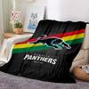 Penrith Panthers Print Flanelldecke Hohe Qualität Warm Bequem Decke für Alle Jahreszeiten Perfekt für Geschenke Heimdekoration