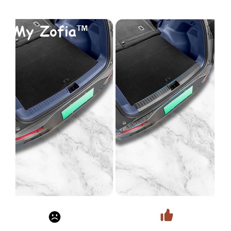 Rear Trunk Bumper Guard Cover Sticker Boot Plate For Geely EX5 Galaxy E5 2024 2025 2026 Car Protector Decoration Accessories