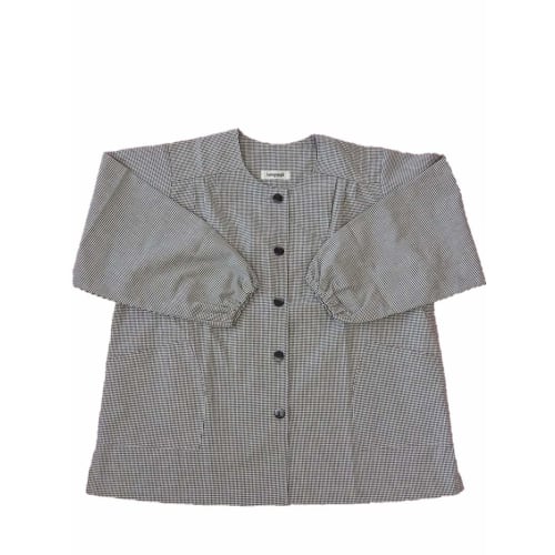 

[Smock] [Made in Japan] [A classic from a long-established brand] [Convenient front opening] [Wrinkle-resistant even after washing] Small Check Smock