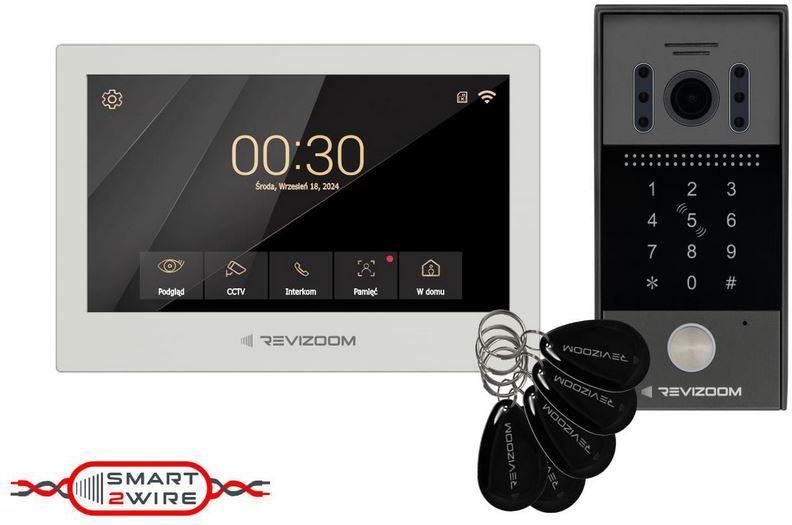 Wideodomofon REVIZOOM RM-T273HD WHITE/RC-212HD-CK1