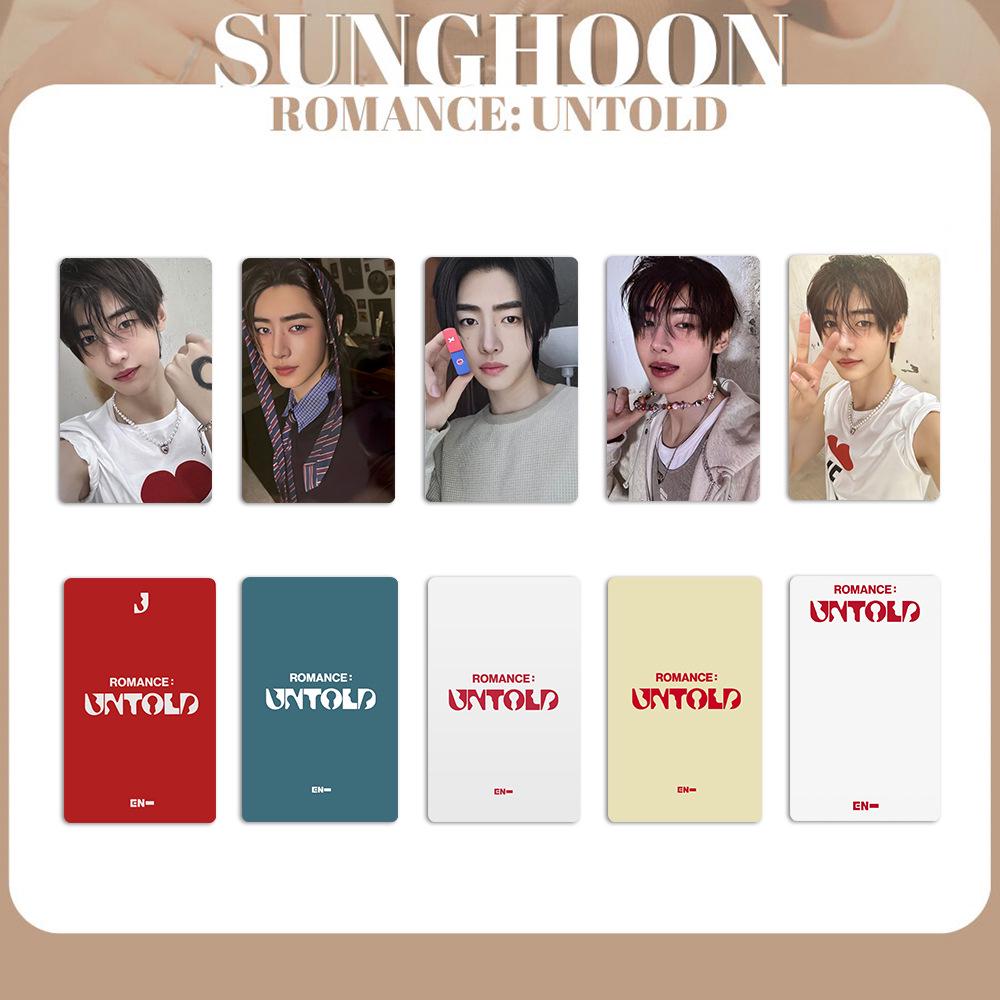EN Official 2nd Album: ROMANCE UNTOLD SUNGHOON Individual Photocard