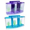 Multifunctional Acrylic Split Fish Tank Breed Box with LED Light Imitation Plant