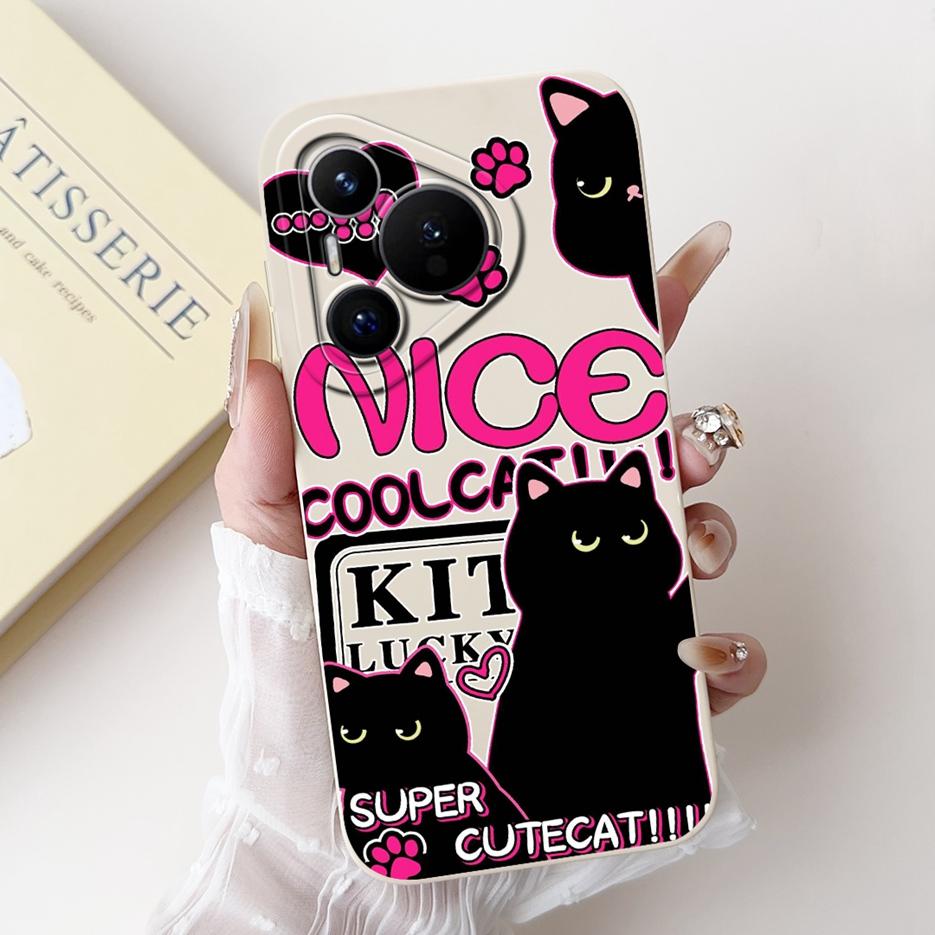 For Huawei Pura 70 Pro 5G Case Cute Cartoon Cover Shockproof Soft TPU Phone Cases For Huawei Pura 70 Pro Plus Pura70 Pro+ Fundas