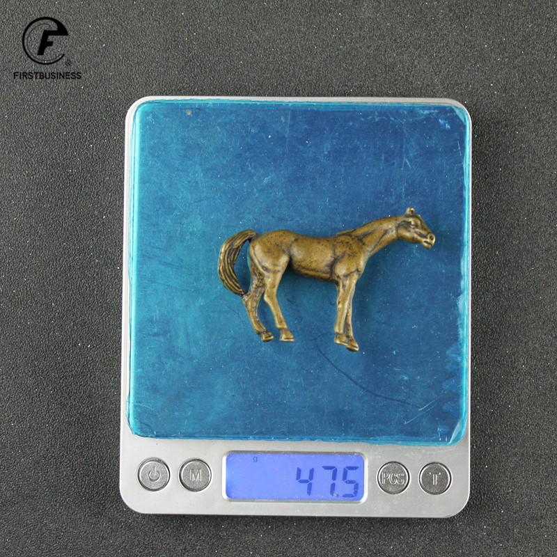Vintage Copper Animals Arabian Horse Wild War Horse Courser Figurines Desk Ornament Home Decoration Accessories Brass Craft
