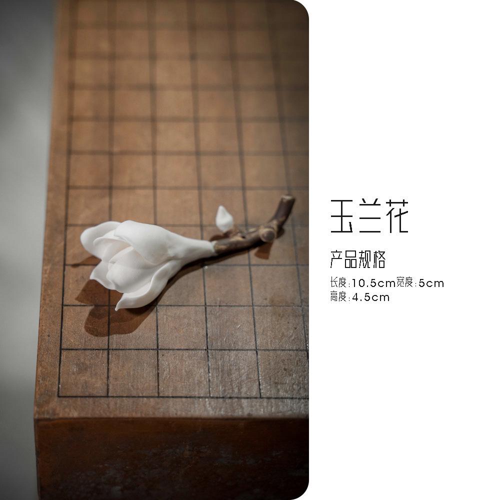 

Ceramic Yulan Flower Fragrance Holder,handcrafted Flower-shaped Fragrance Base for Decoration,home Room Use Fragrance Diffuser
