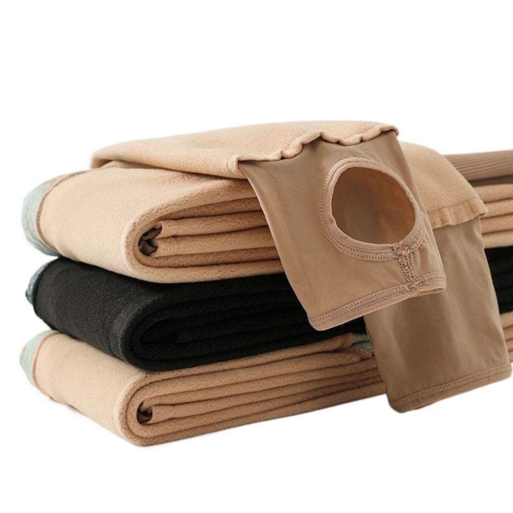 Solid Color Bare Leg Socks Nylon Bare Leg Artifact Durable Thermal Pantyhose Winter