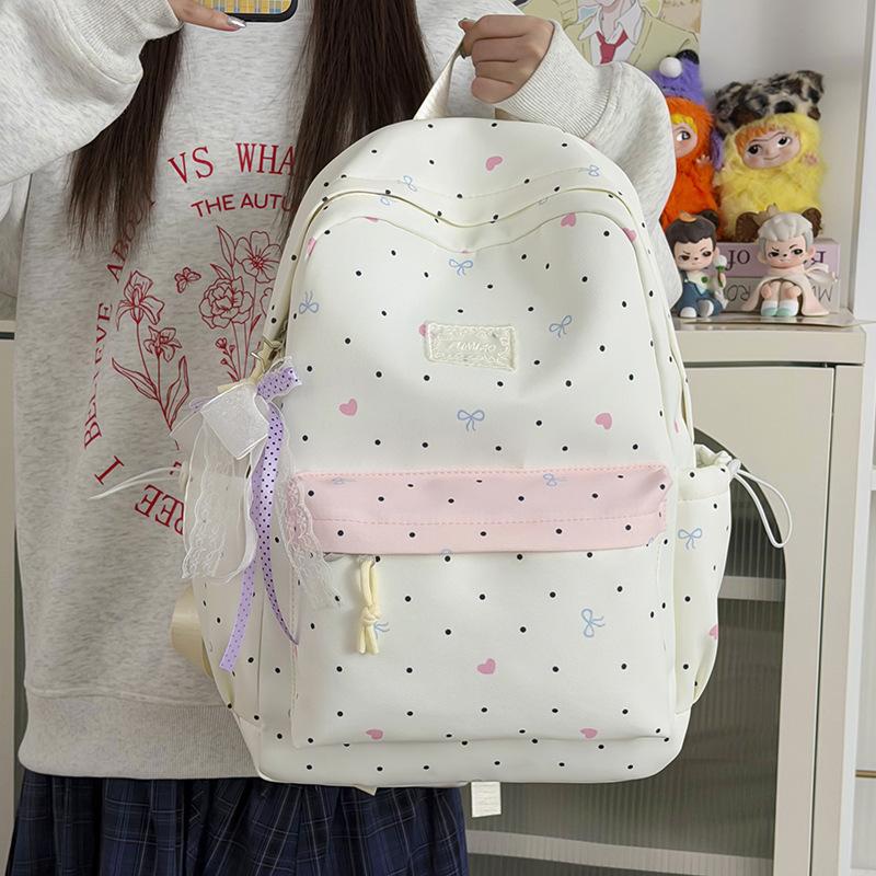 Schoolbag simple schoolbag female junior high school students small fresh cute large capacity middle school students backpack college students high