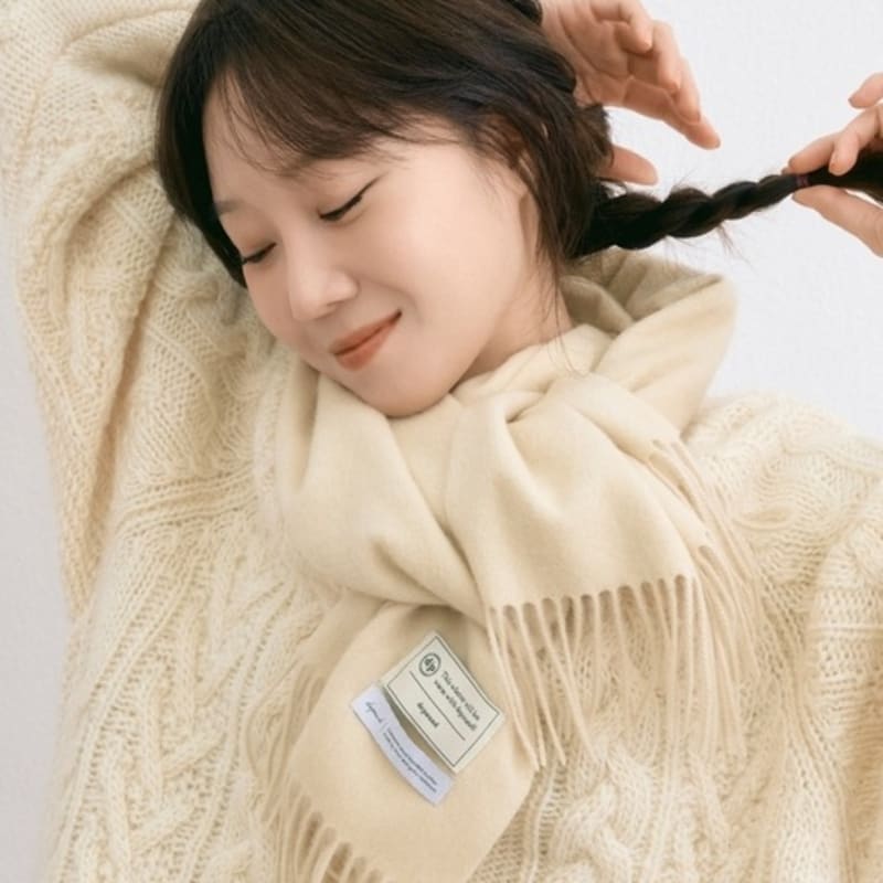 DEPOUND cashmere wool blended muffler (13colors)