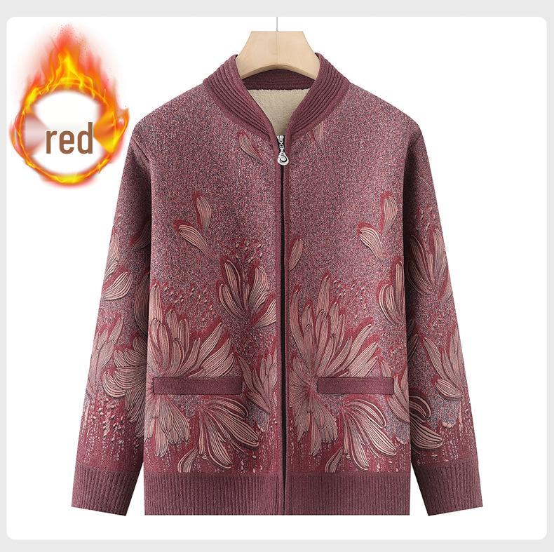 Warm Winter Knitwear: Fleece-Cardigans & Thick Sweaters for Senior Women