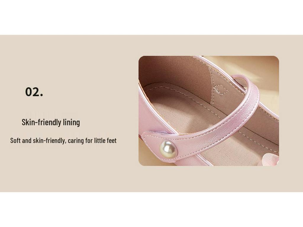 Scarpe Basse in Pelle Morbida per Bambine Primavera 2026 per Bambini Piccoli e Grandi