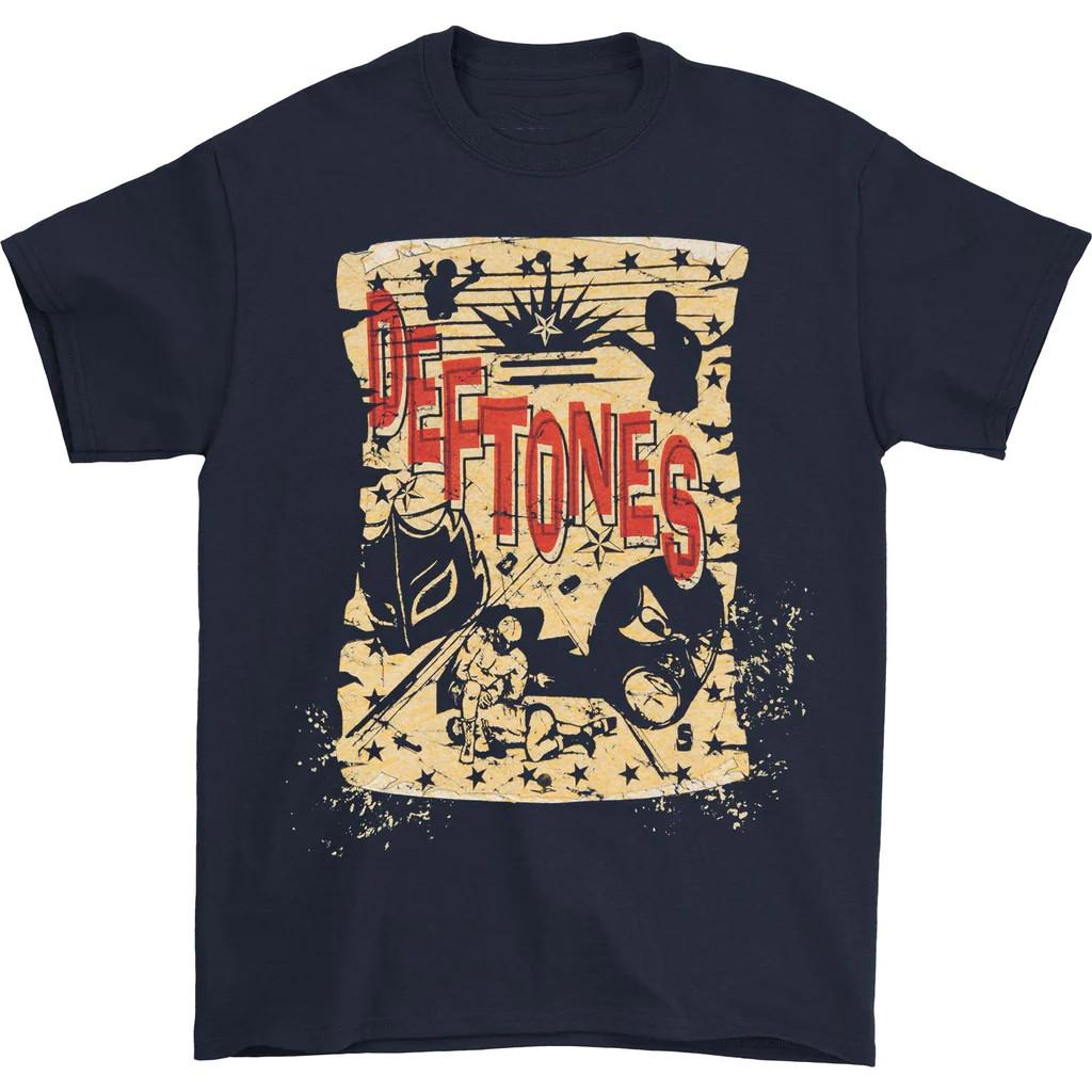 Deftones tour Cotton Short Sleeve Black all Size Unisex T-Shirt S