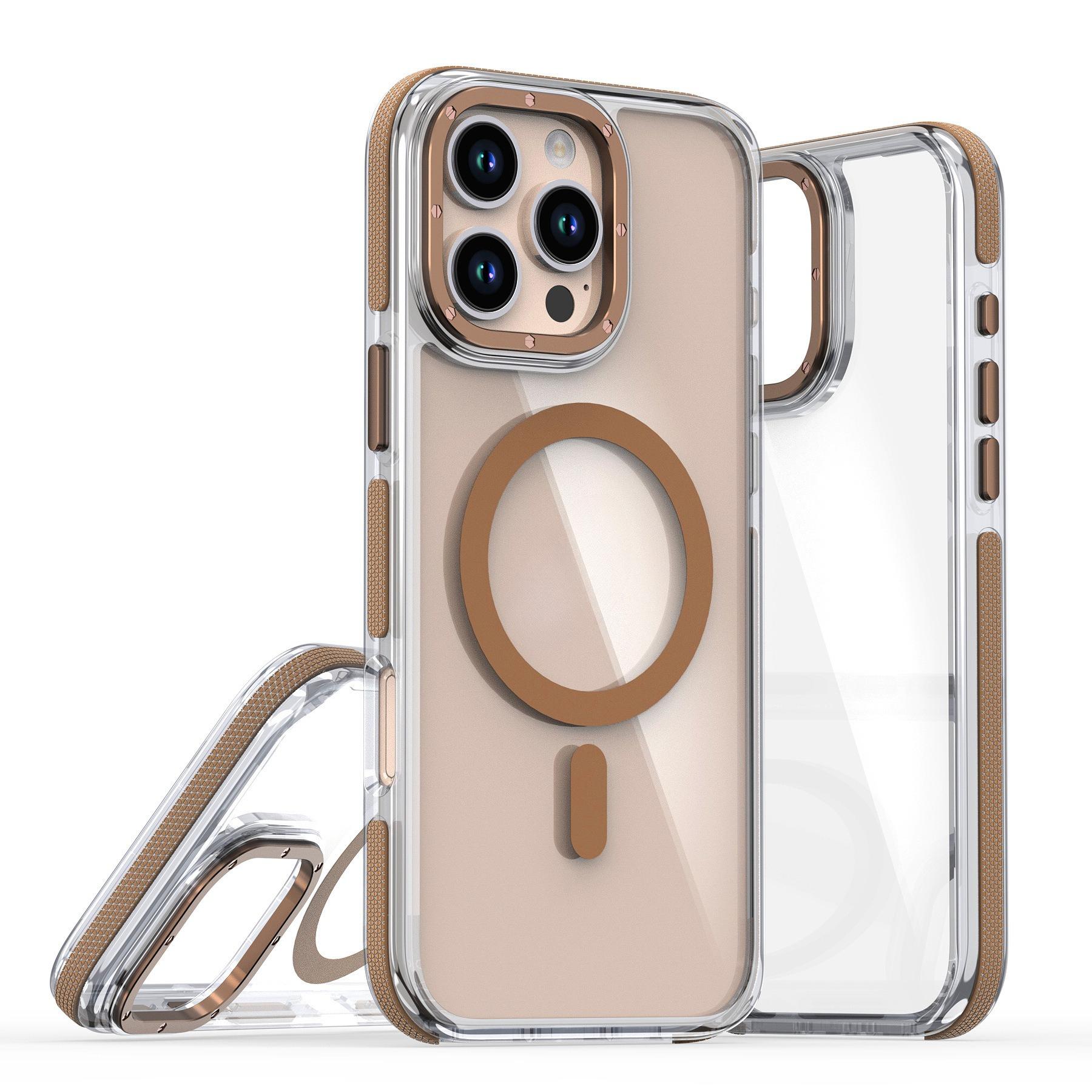 

Two-color Transparent Acrylic Magnetic Case for iPhone 17 Pro Air 17 16 Pro Max 15 14 Plus 13 12 11 All-inclusive Phone Cover iPhone Air