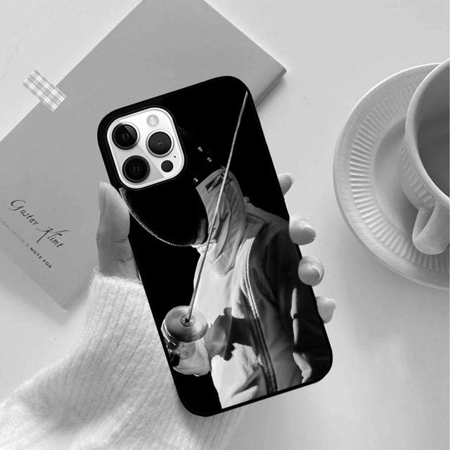 Zadní kryt na telefon Fencing Sport pro iPhone 13 11 12 Pro Max mini XS XR X 8 Plus 7 SE 2020 6S 5S Coque Shell