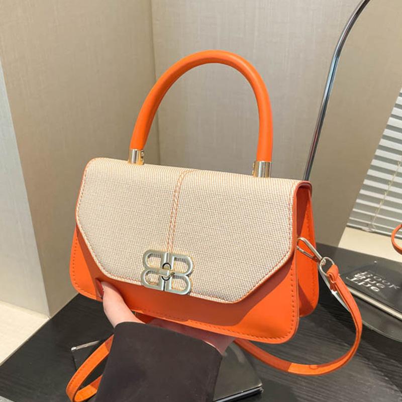 

Trend bag women s bag 2025 summer new fashion simple underarm bag foreign style personalized shoulder crossbody small square bag оранжевый