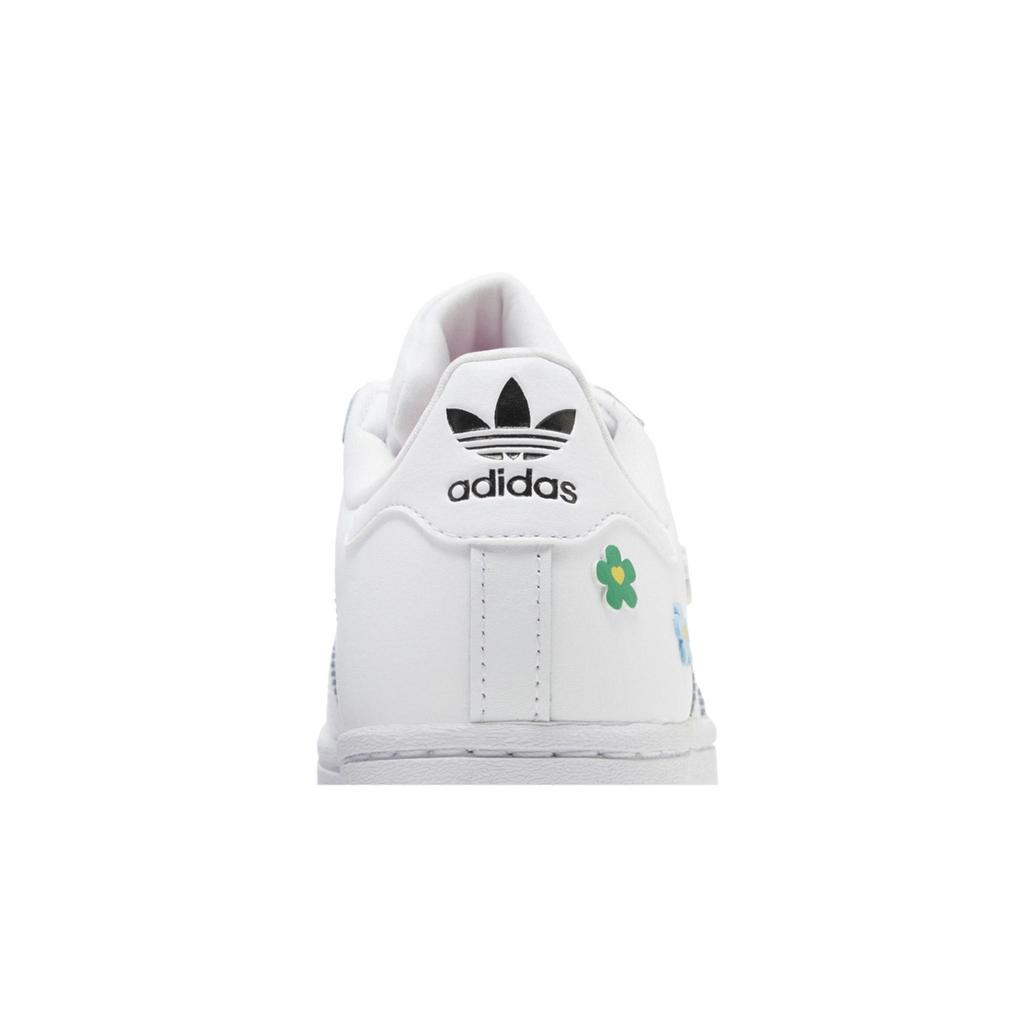 adidas Superstar J 'Colorful Florals' (Unisex) Cloud White / Cloud White / Core Black Kids' Skateboarding Shoes ID7279