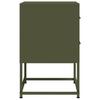 Nightstand Olive Green 36 X 39 X 60.5 Cm Steel