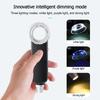 30x Handheld Magnifier 3-colors Lights Usb Charging Handheld Magnifying Glass 2-layers Optical Lens For Reading Jewelry Repair
