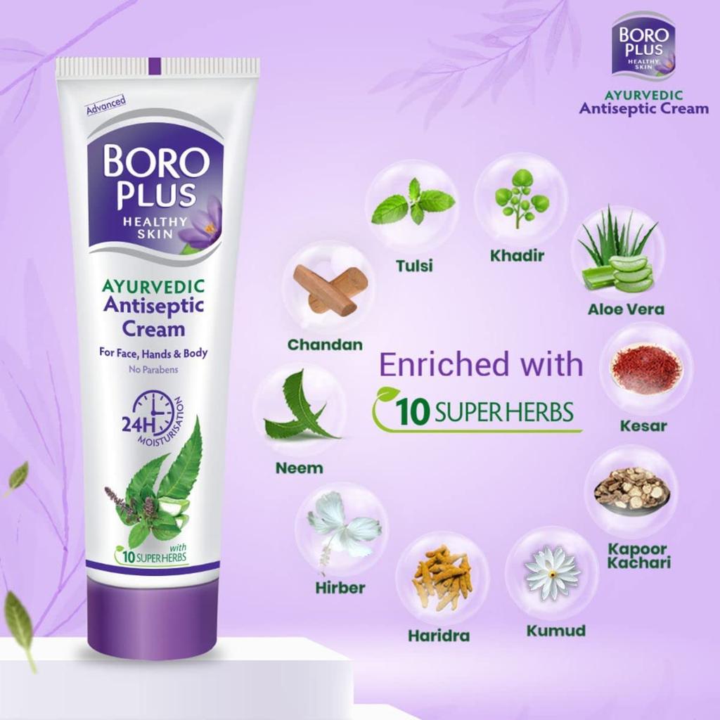 Boroplus Antiseptic Cream 40 Ml | Moisturizing Cream For Face Hands And Body | Dryness Relief | Winter Care | Unisex Skincare