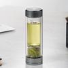 Heenoor Double-Wall Glass Magnetic Tea Infuser Bottle
