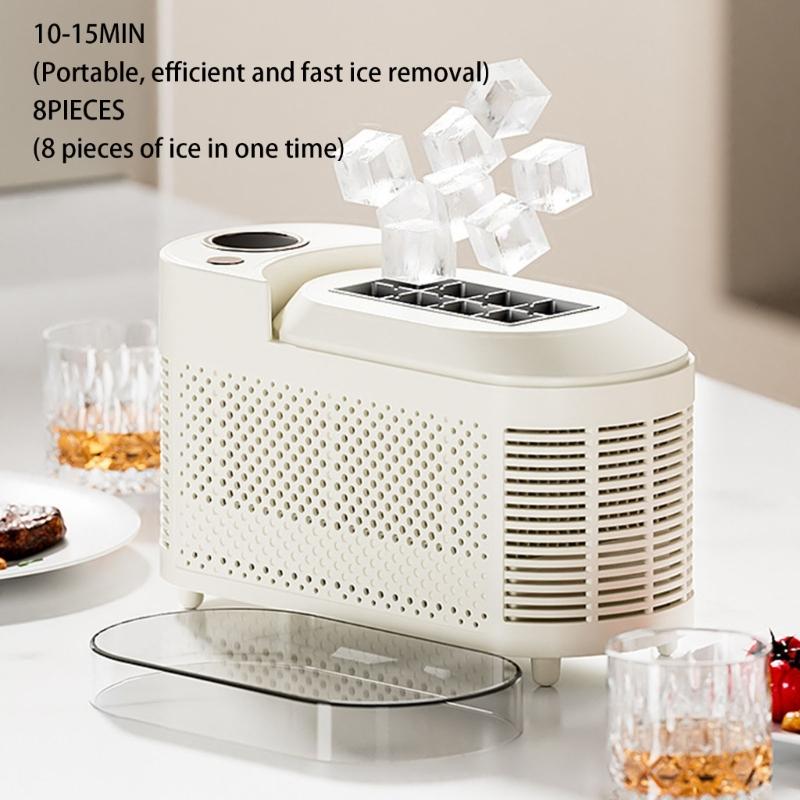 Malý výrobník ledu Přenosný výrobník ledu 12V Jednoduchý výrobník ledu Plastový výrobník ledu Vhodný pro různé kuchyně