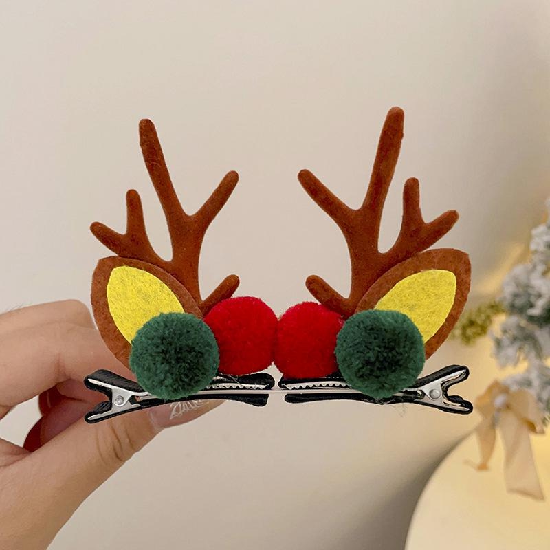 Children's Christmas Reindeer Headband - Cute Holiday Hair Accessory for Photos