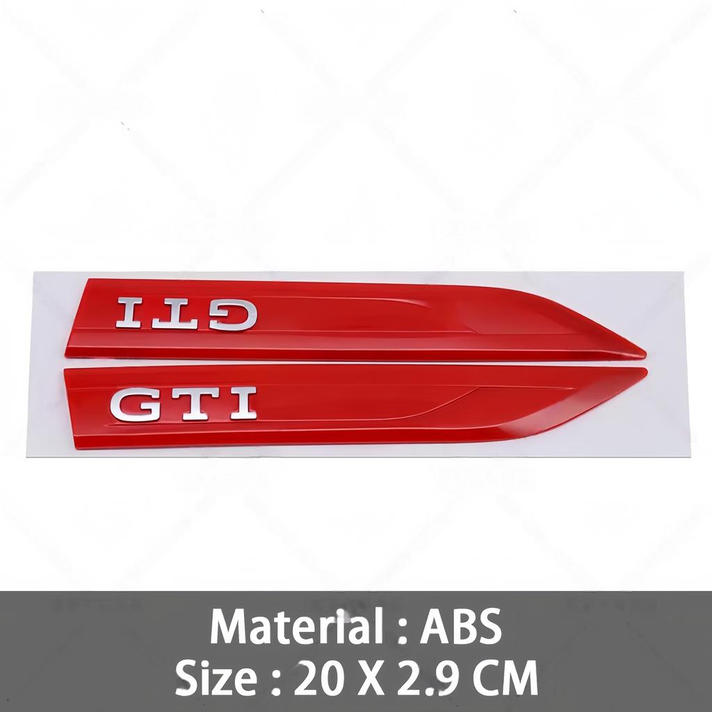 3D ABS  GTI GTD Emblem Decal Car Door Side Fender Badge Sticker High-Quality Automotive Exterior Accessories