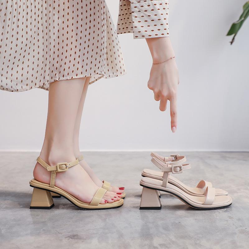 Pick Up Girl 737-1 High-heeled Sandals Women's Summer 2025 New Fashion Temperament Shoes with Skirts