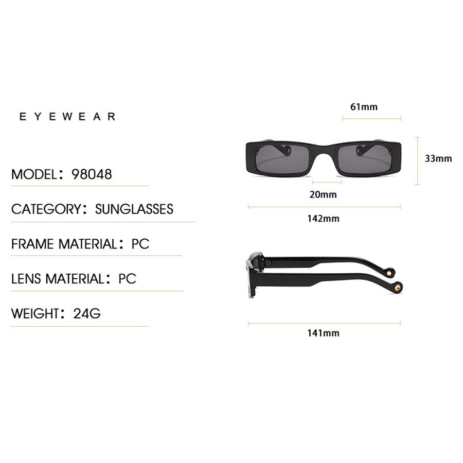 Fashion Vintage Small Frame Square Sunglasses Women Men Luxury Brand Designer Rectangle Sun Glasses Female Travel Shades UV400