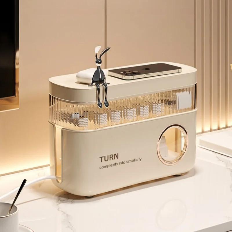 Data Cable Storage Box Plug Board Storage Box Cable Wire Organizer Case Socket Charger Charging Cable Desktop Finishing Box