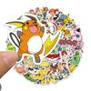 10/30/50pcs Kawaii Cartoon  Stickers Cute Anime Pikachu Sticker Water Bottle Suitcase Phone Diary Graffiti Decals Packing