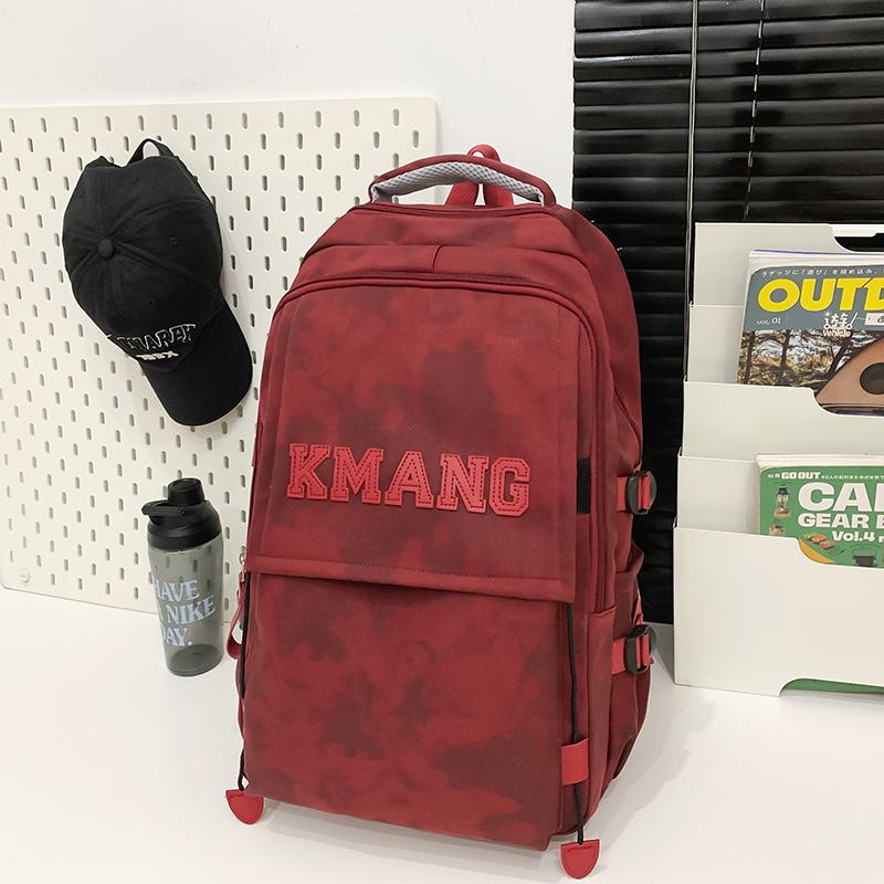 Middle School Student Schoolbag Men's Letter Backpack Women's Large Capacity Backpack