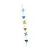 Rain Chain Gutter Adapter Multifunction 94.49'' Retro Sturdy Iron Hummingbird and Cup for Yard Farmhouse Lawn Home Decoration